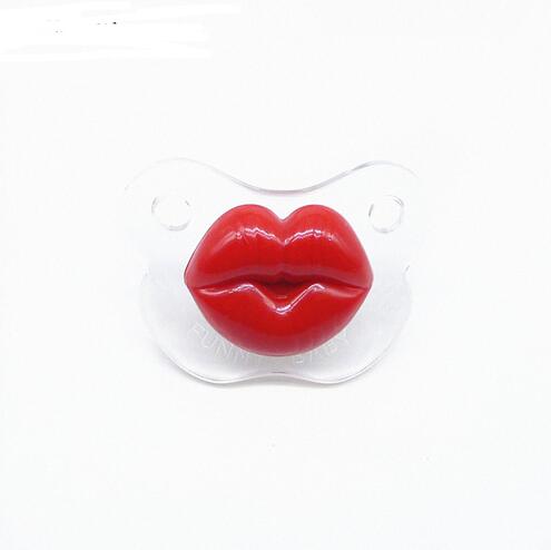 Funny baby pacifier with dummy clip and holder