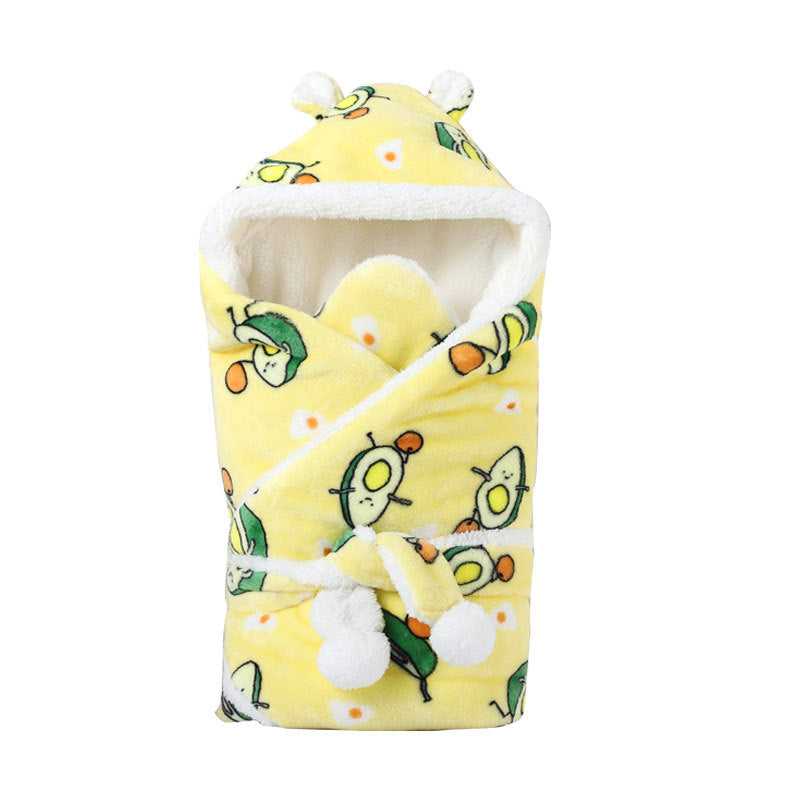 swaddled by baby