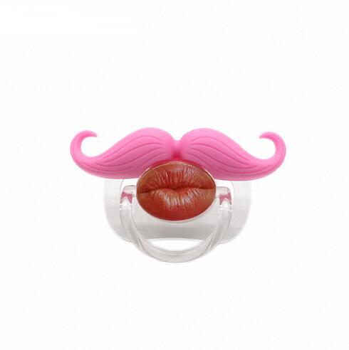 Funny baby pacifier with dummy clip and holder